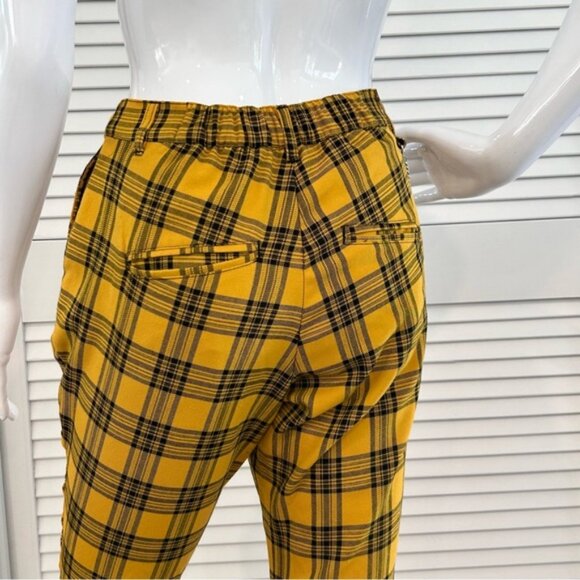 Hot Topic Yellow Plaid Pants With Detachable Chain - Picture 8 of 12